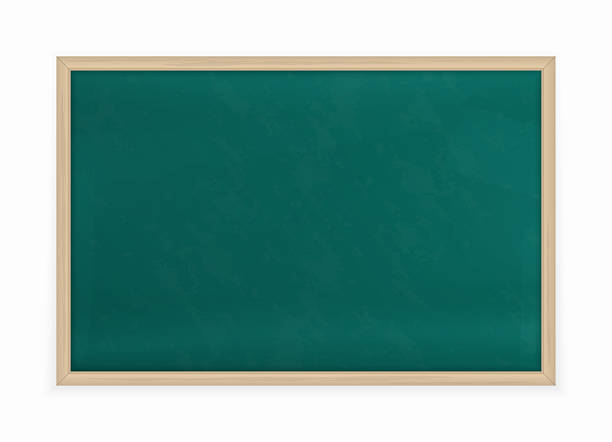 istock Green School Blackboard for Classroom Use, Empty Green Chalkboard with Wooden Frame. 2228208165