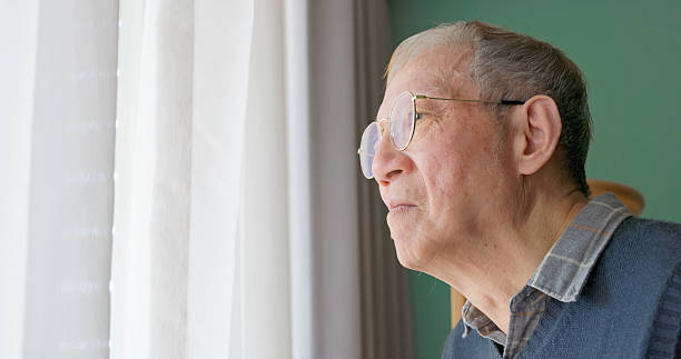 istock Asian elderly man look faraway 2228208862