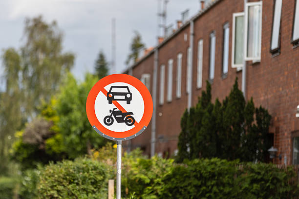 Street view from city of Copenhagen with no vehicle sing.
