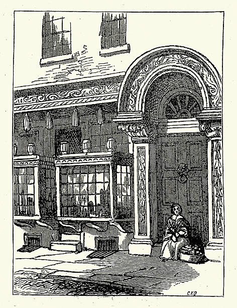 istock An old London shop, Vintage illustration, 18th Century 2228219941