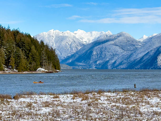 The view of Pitt Lake, BC, Canada.