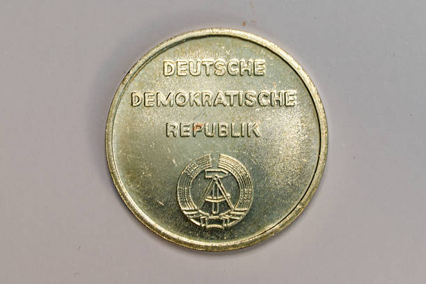 East German Coin with Inscription and Emblem