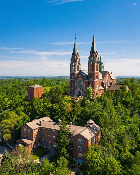 Holy Hill Basilica Surrounded by Summer Forest