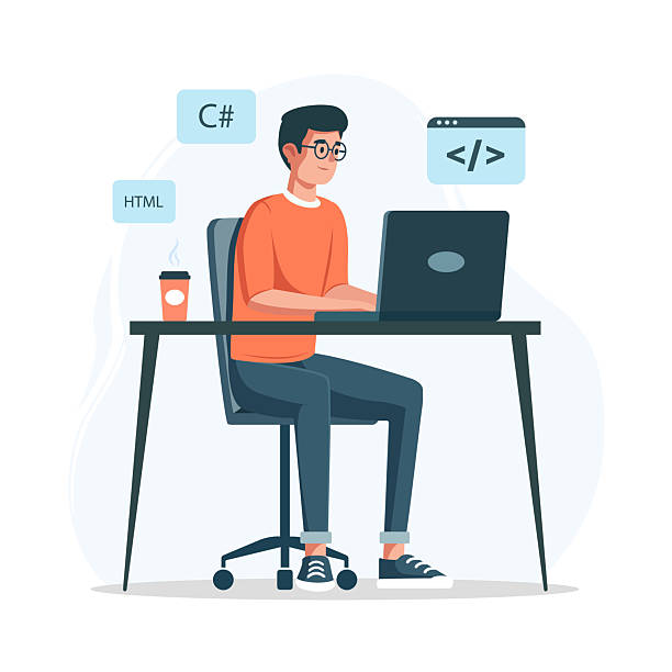 Drawing Topic Software Engineer 50+ Software Development Student Stock Illustrations, Royalty-Free ...