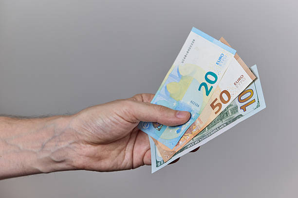 istock Mixed World Currencies. USD, EUR, PLN, ILS Banknotes 2228247455