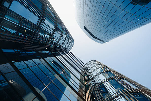 istock skyscraper in megalopolis with glass windows 2228250437