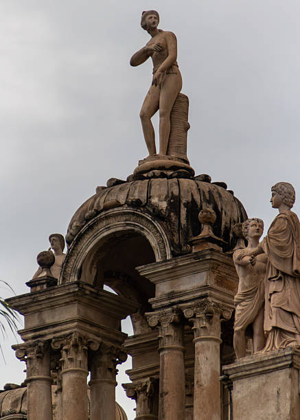 istock Classical Statues Adorning Historic Dome 2228269854