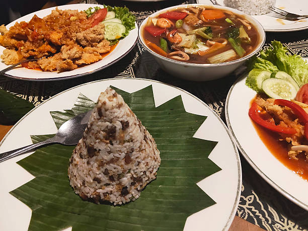istock Authentic Indonesian Feast with Nasi Tutug Oncom 2228270641