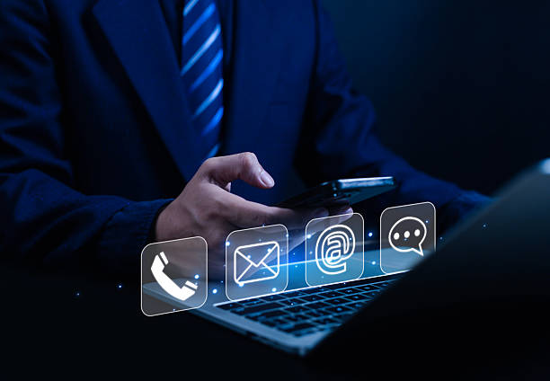 istock Contact Customer Support, Email Help Concept, Website, Digital Technology of Business Contact Services (Address, Phone, Email, Mobile, Call) 2228273162