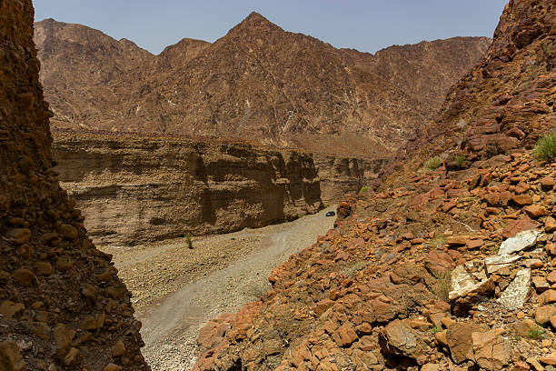 istock Deep Canyon Walls Frame Rocky UAE Wadi 2228276376