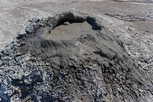 istock Azerbaijan's Mud Volcano Erupts in Arid Landscape 2228277847