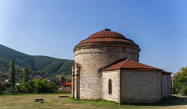 istock Ancient Azerbaijani Building Stands in Sunny Landscape 2228278636