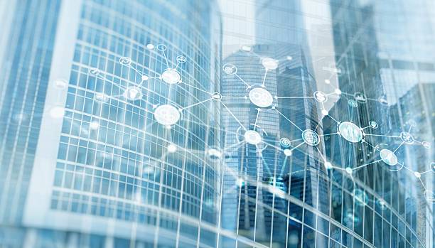 istock Business structure. Analysis recruitment service. Universal business background for presentation 2228282339
