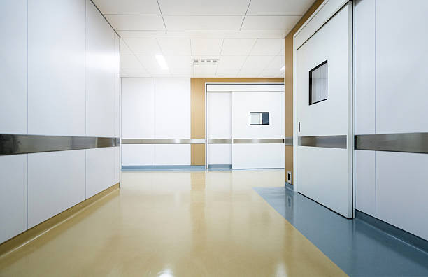 istock Empty corridor in new modern hospital 2228288694