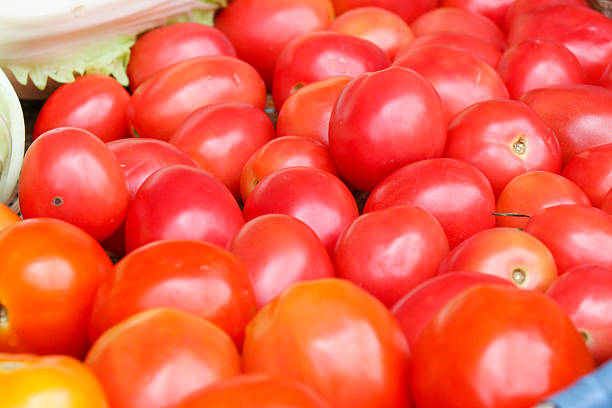 Fresh vegetables being sold at farmers market