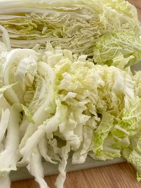 istock Close-up of sliced Napa cabbage 2228289023