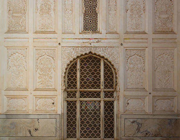 istock Intricate Mughal-era Wall Carvings and Lattice Work 2228290655