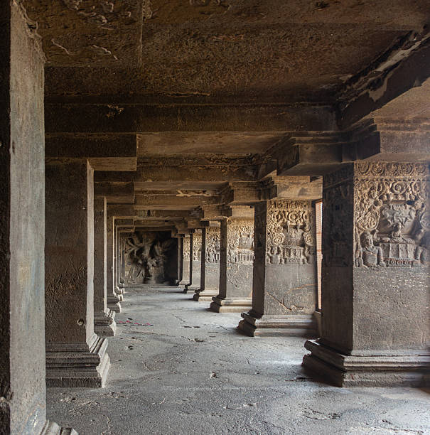istock Intricately Carved Ancient Temple Pillar 2228294535