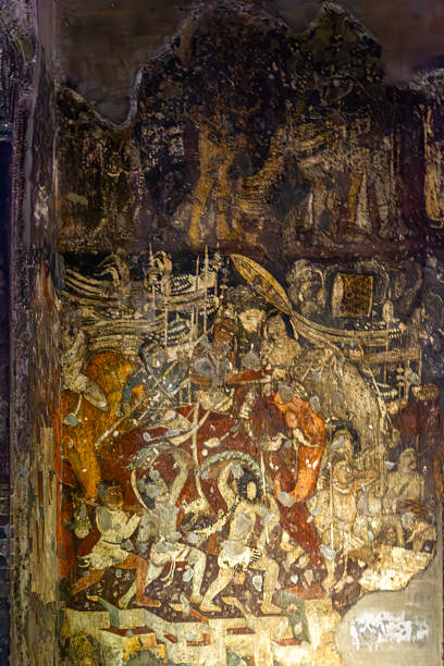 istock Ancient Cave Mural of Historical Scenes 2228294882