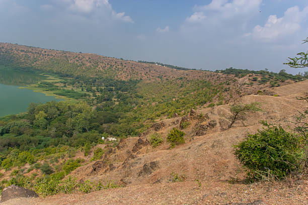 istock Panoramic View of Lonar Crater Lake 2228295577