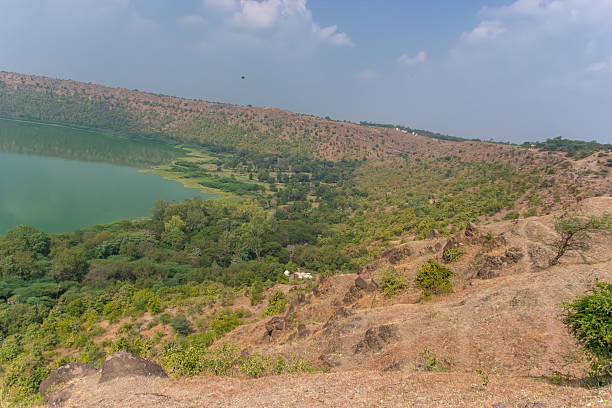 istock Panoramic View of Lonar Crater Lake 2228295582