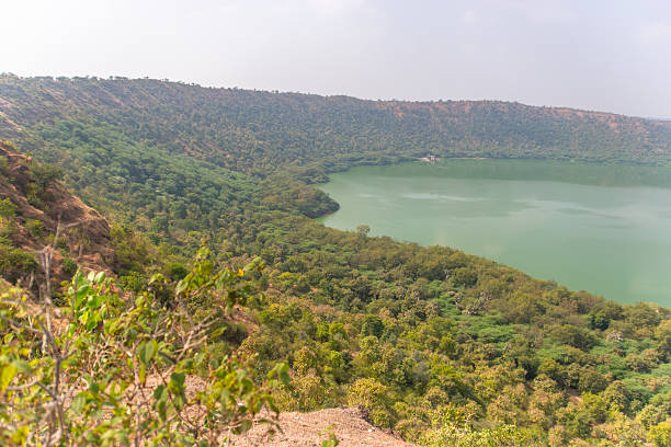 istock Panoramic View of Lonar Crater Lake 2228295600