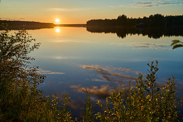 istock beautiful sunset at a lake in Finland in midsummer. 2228298632