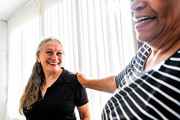 istock Senior woman talking with friend in the studio 2228303166