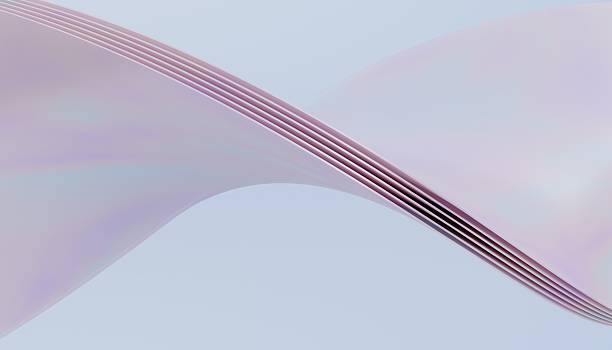 istock A smooth, flowing abstract design featuring a series of parallel lines that create a wave-like pattern 2228304699