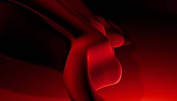 istock Abstract digital artwork featuring smooth, flowing shapes with a sinuous design 2228304808