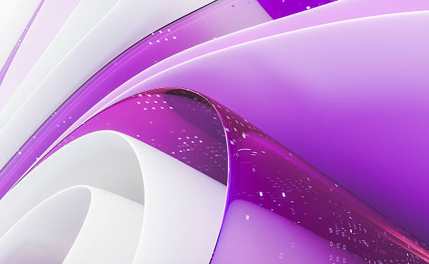 istock Abstract transparent layered crystal glass with white paper. digital document concept. 3d rendering 2228306445