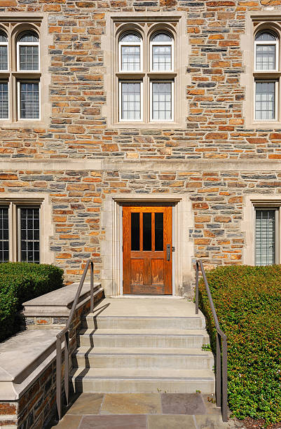 istock facade view of old building with rock background 2228310508