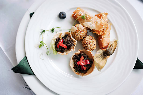 Tasty appetizer in a luxury restaurant