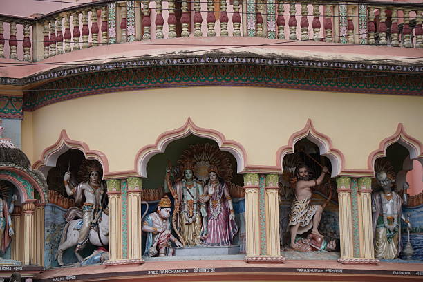 istock Several hindu god idols are installed inside the wall 2228311264