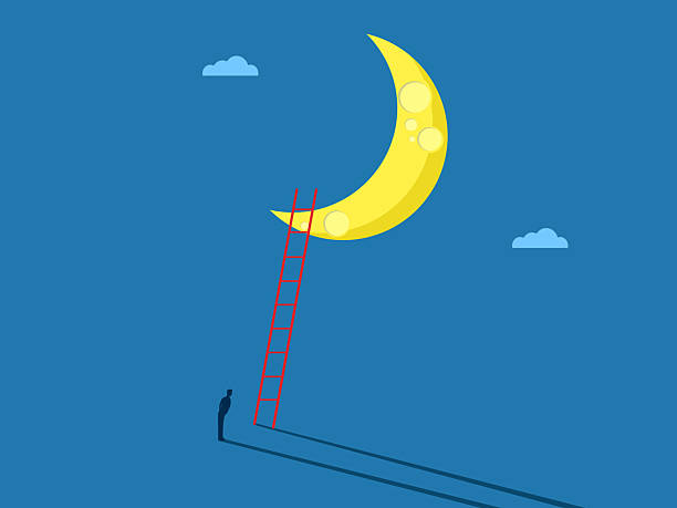 istock businessman looks at a stairway to the moon 2228311820