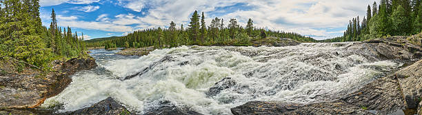 istock Dimforsen waterfall white water rapids in Jamtland, Sweden. 2228312504