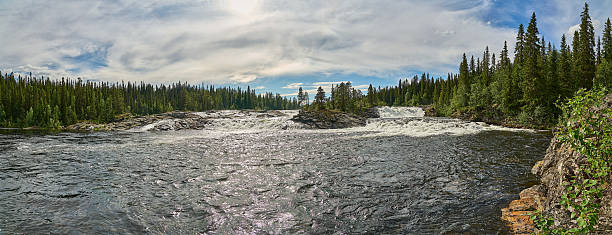 istock Dimforsen waterfall white water rapids in Jamtland, Sweden. 2228314148