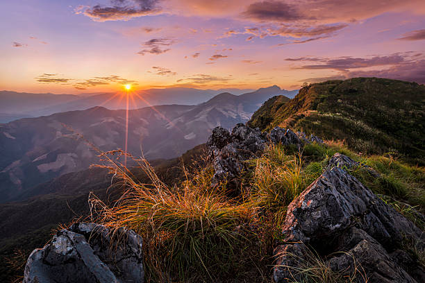 istock Sunset at Doi Pha Tang, Chiang Rai, Thailand. 2228314490
