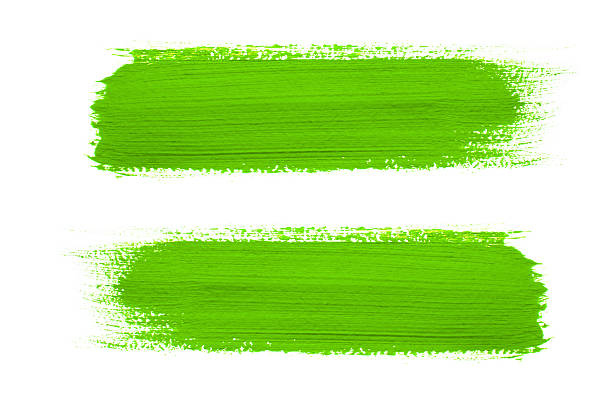 istock Green brush stroke isolated on background 2228315602