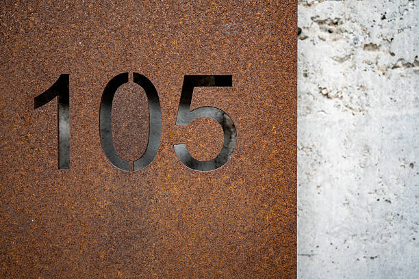 istock Rusted Metal House Number Sign 