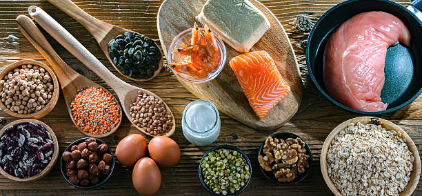 istock Food products rich in protein. High-protein diet 2228327018