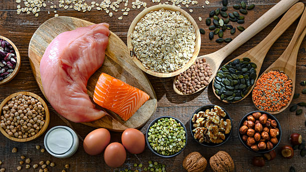 istock Food products rich in protein. High-protein diet 2228327033