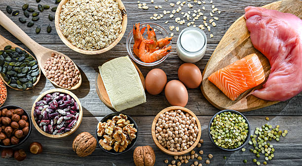 istock Food products rich in protein. High-protein diet 2228327046
