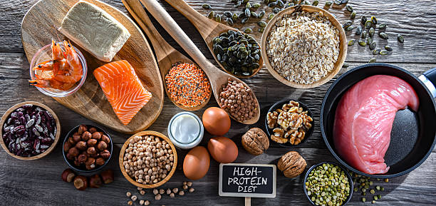 istock Food products rich in protein. High-protein diet 2228327065