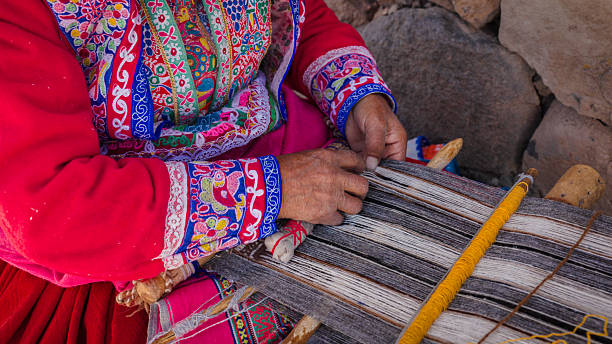 istock Peruvian woman weaving near Colca Canyon, Peru 2228335716