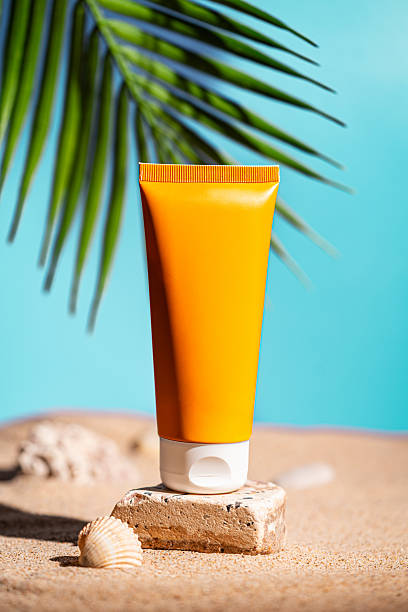 istock Sunblock or sunscreen in cosmetic tube 2228341602
