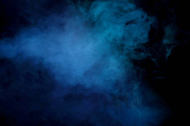 istock Blue and purple steam on a black background. 2228342241