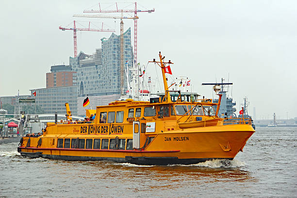 Hamburg, Germany - August 31, 2013: HADAG ferry \