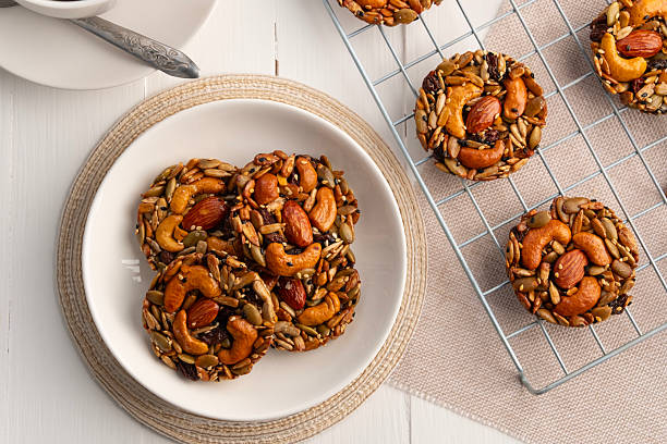 istock whole grain cookies no flour no sugar in a plate. 2228343331