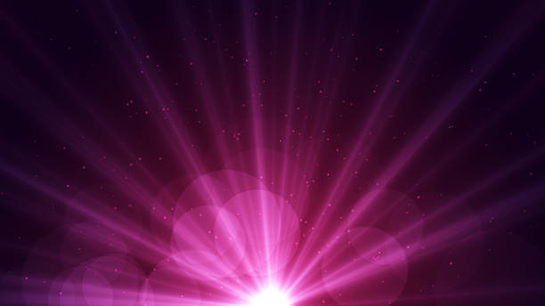 White light beam animation - 4K Stok video